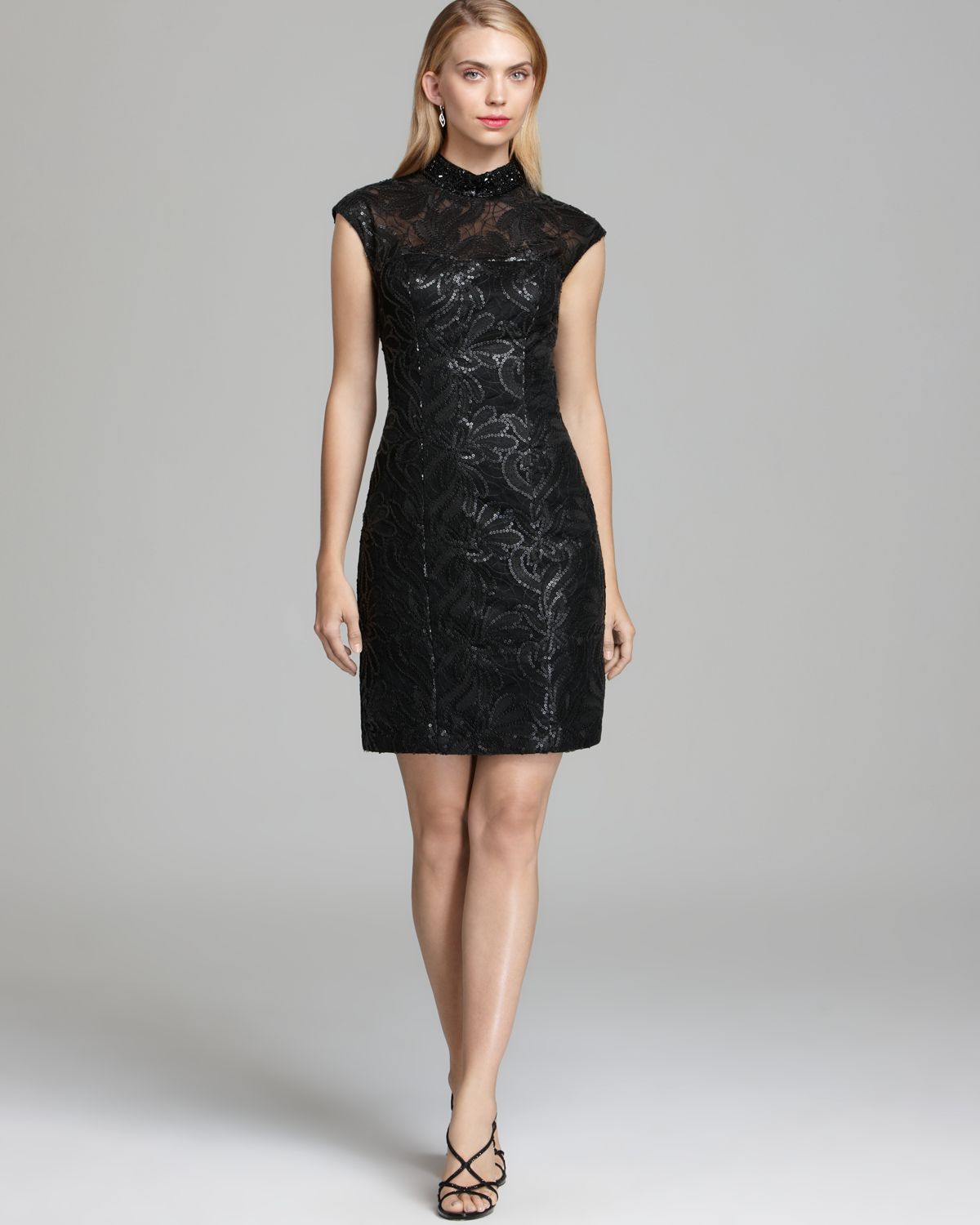 mandarin collar dress