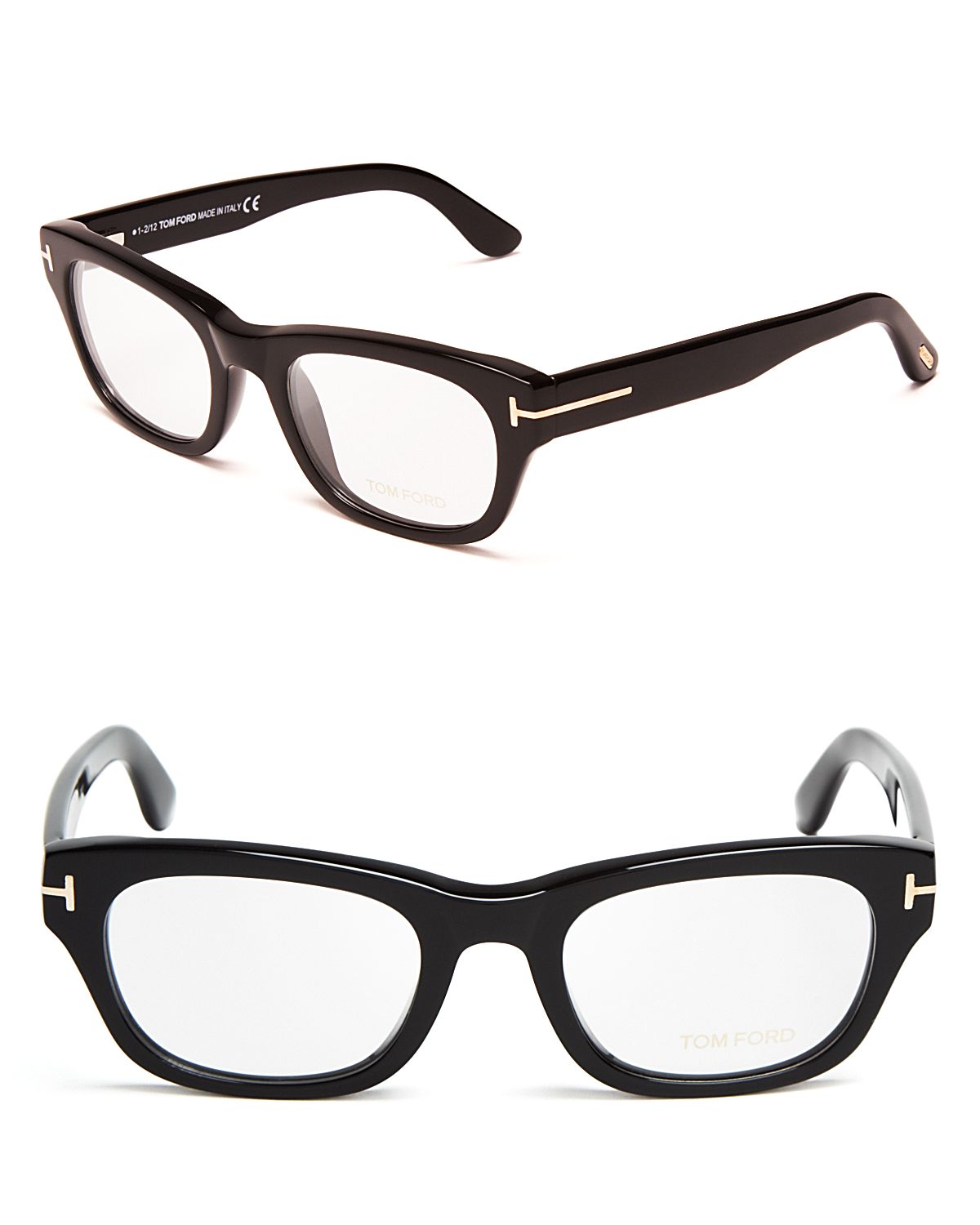 Tom ford Thick Rectangle Optical Frames in Black | Lyst