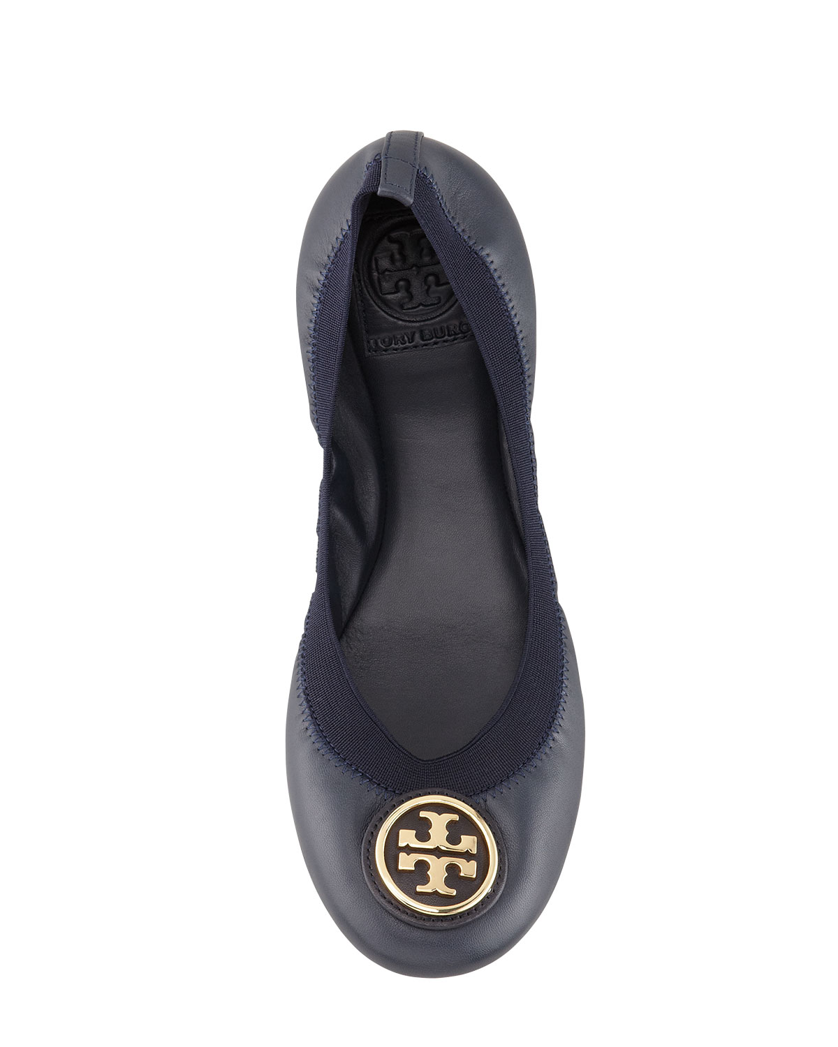 navy tory burch flats