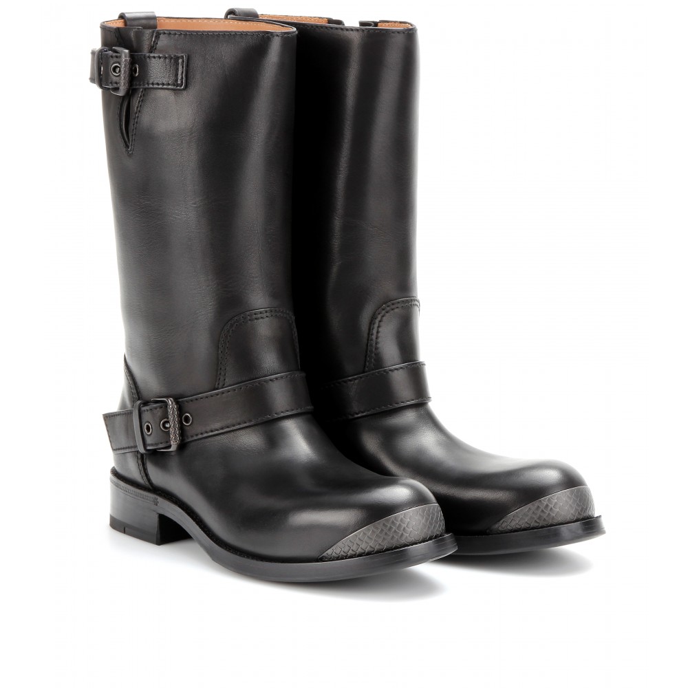 biker boots bottega veneta