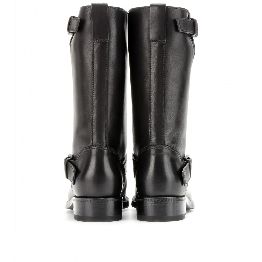 Bottega Veneta Leather Boots in Nero (Black) - Lyst