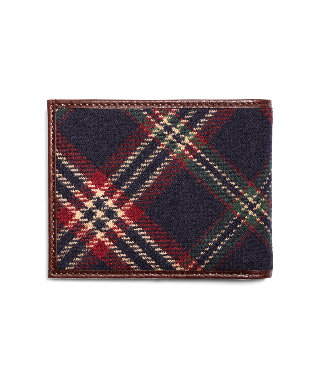 Lyst Brooks brothers Signature Tartan Euro Wallet in Brown for Men