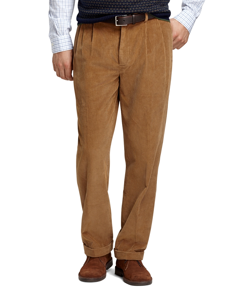 Brooks Brothers Elliot 8wale Corduroy Pants in Camel (Brown) for Men - Lyst