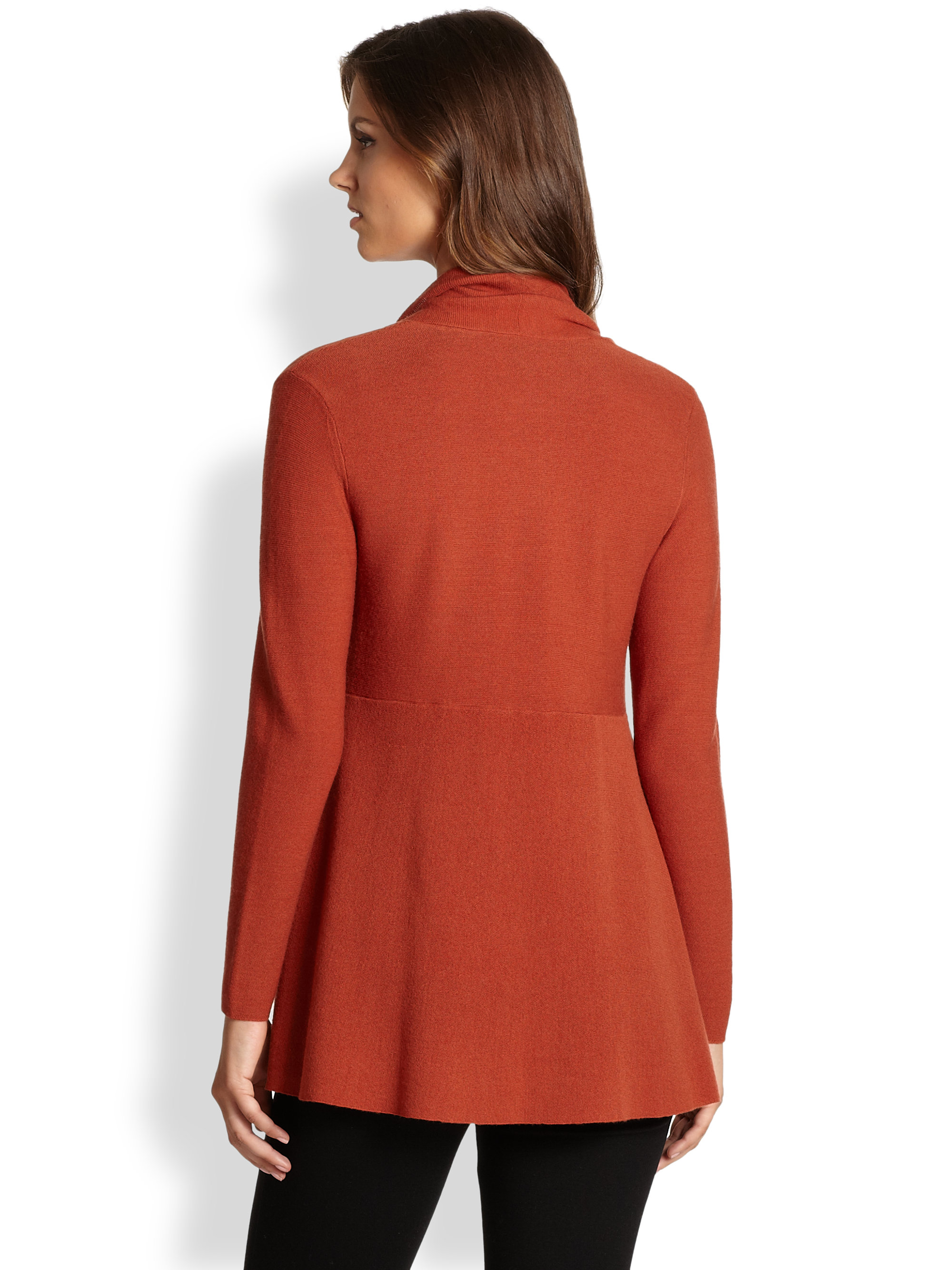 Eileen Fisher Linen Shaped Cardigan 
