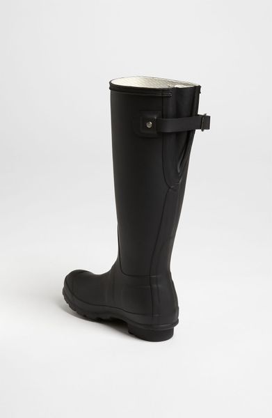 Hunter Tour Packable Rain Boot in Black | Lyst
