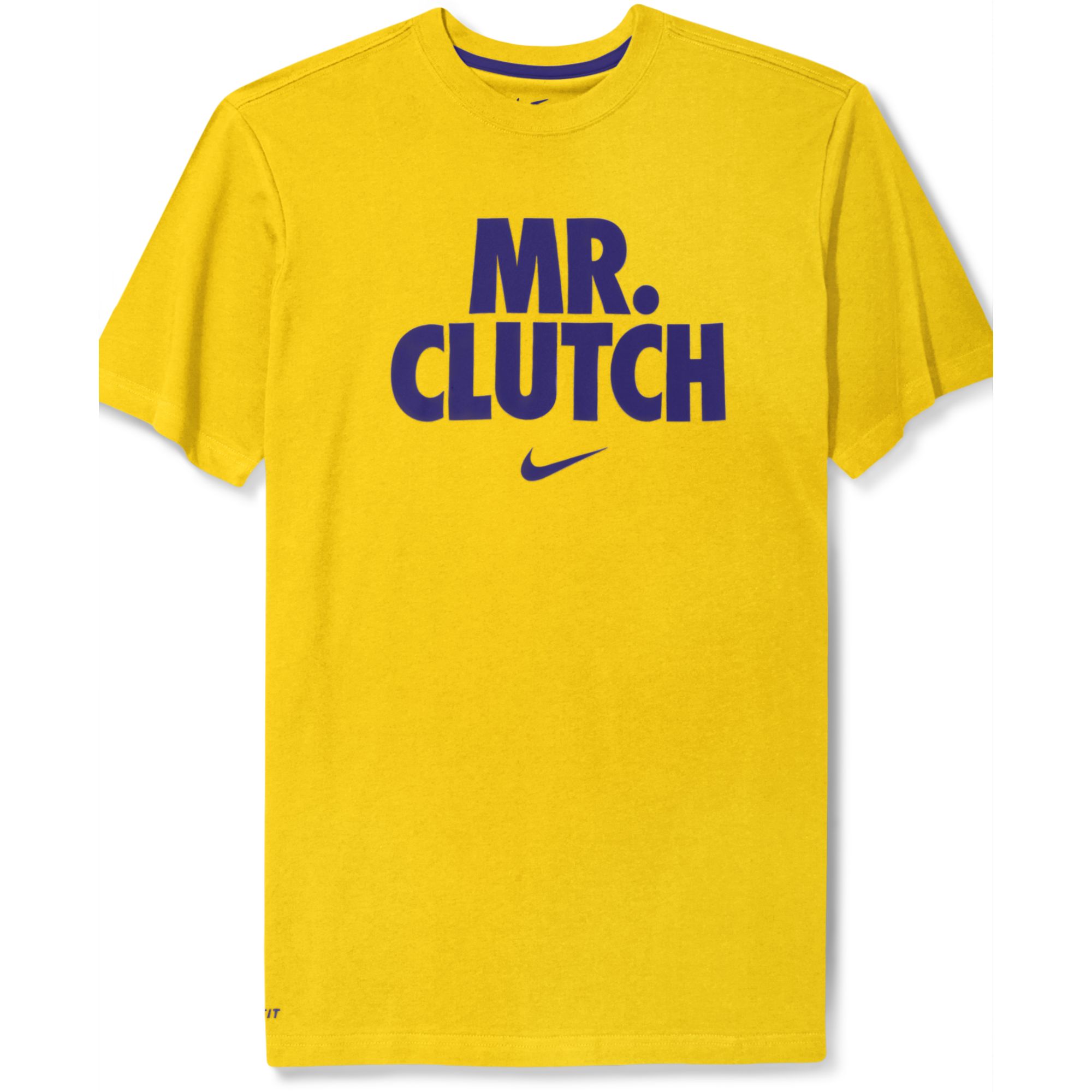 Nike Shortsleeve Mr Clutch Slogan T shirt in Yellow for Men Lyst