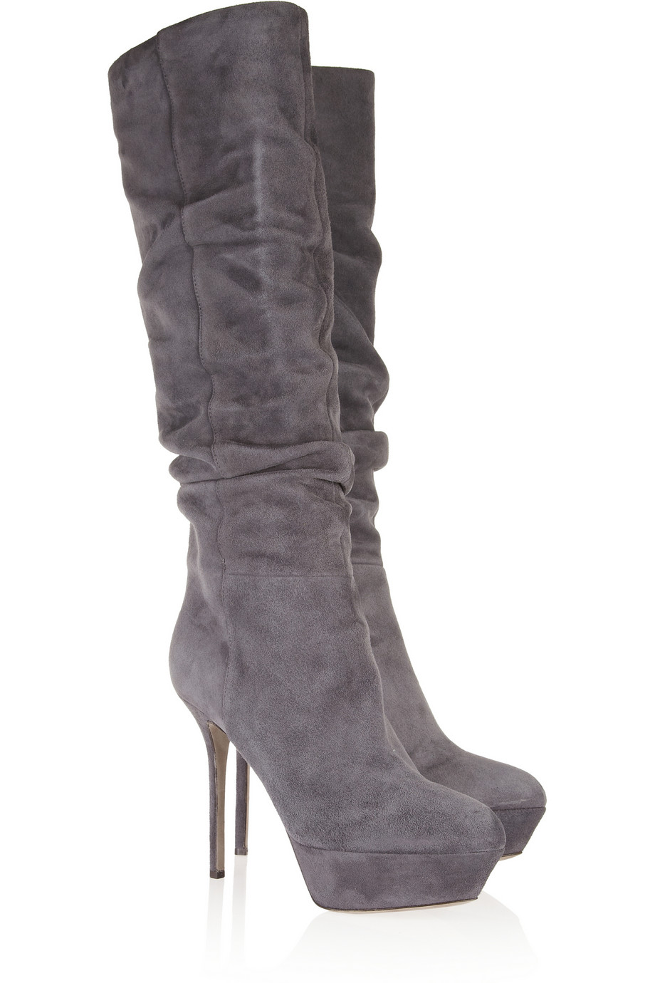 sergio rossi suede booties