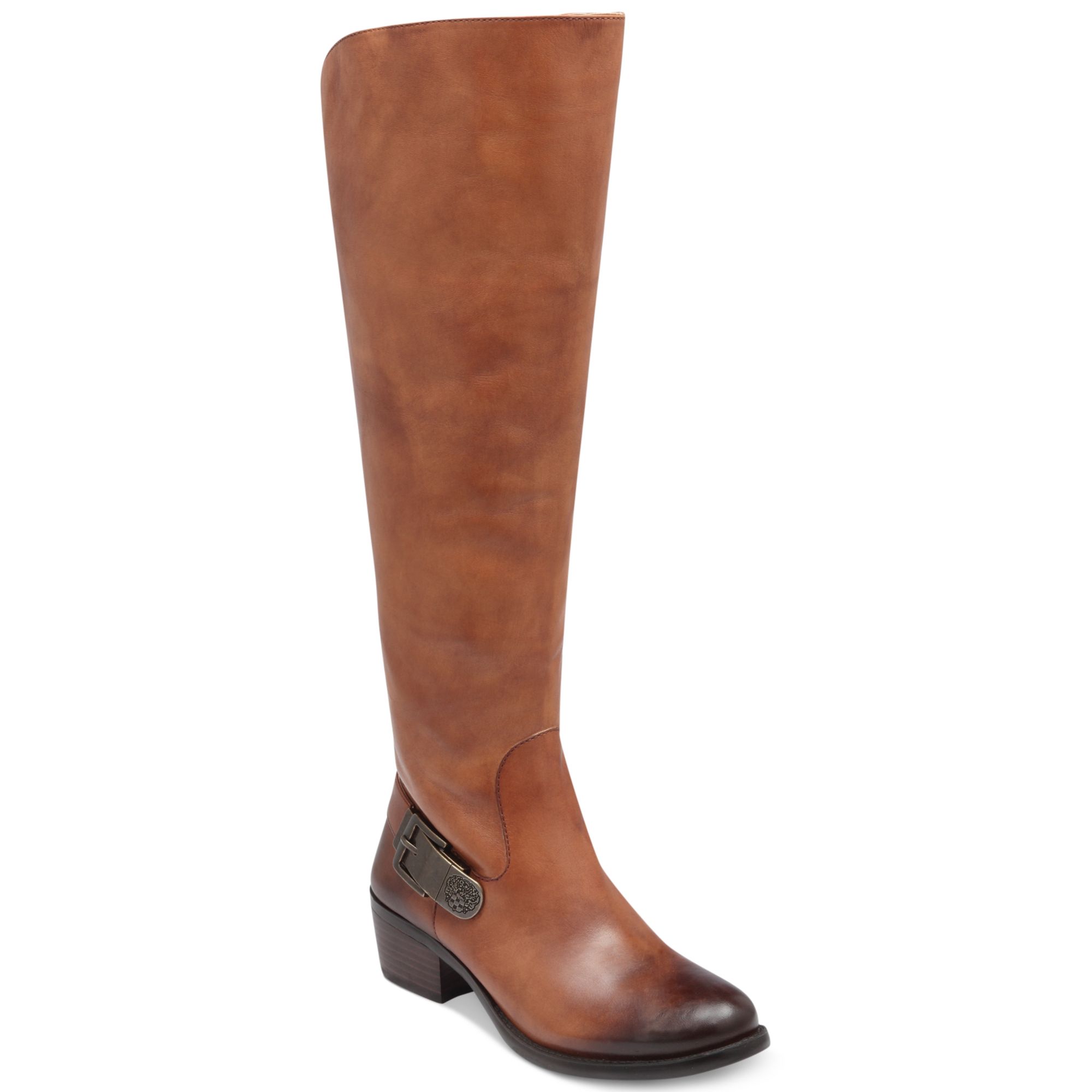 Lyst - Vince camuto Bedina Wide Calf Tall Riding Boots in Brown