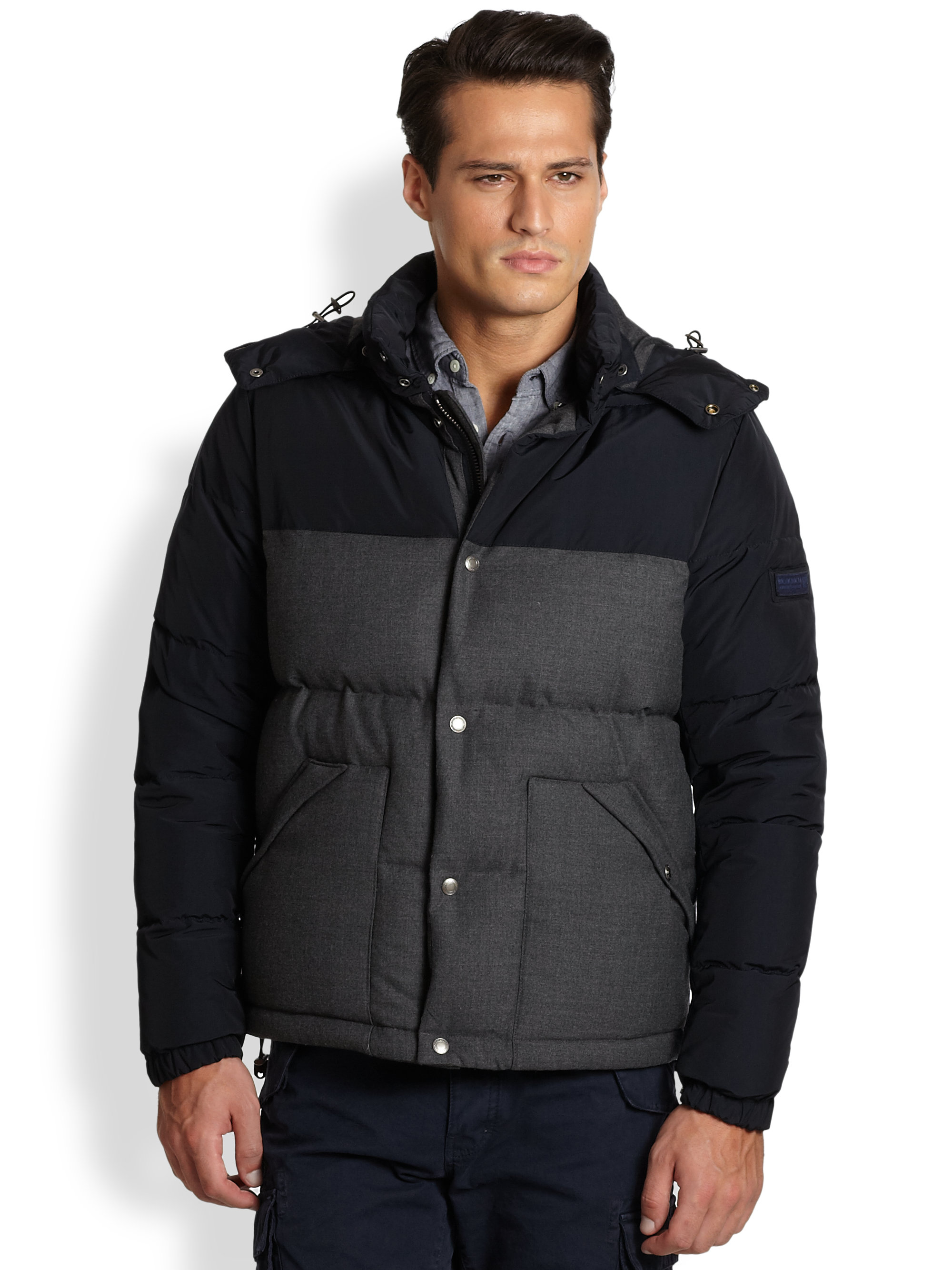 Woolrich Sierra Supreme Bomber Jacket in Gray for Men - Lyst