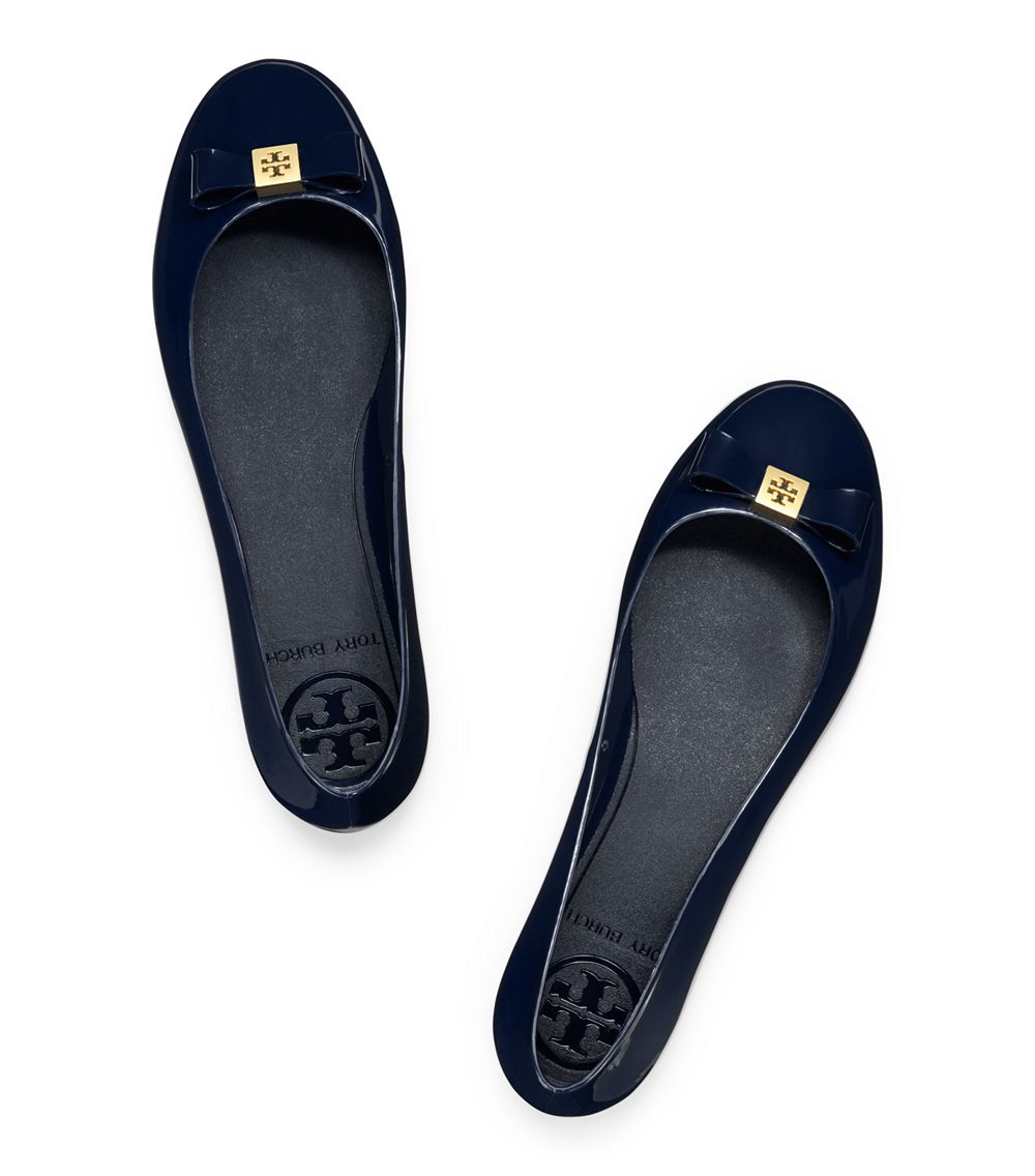 tory burch jelly ballet flats