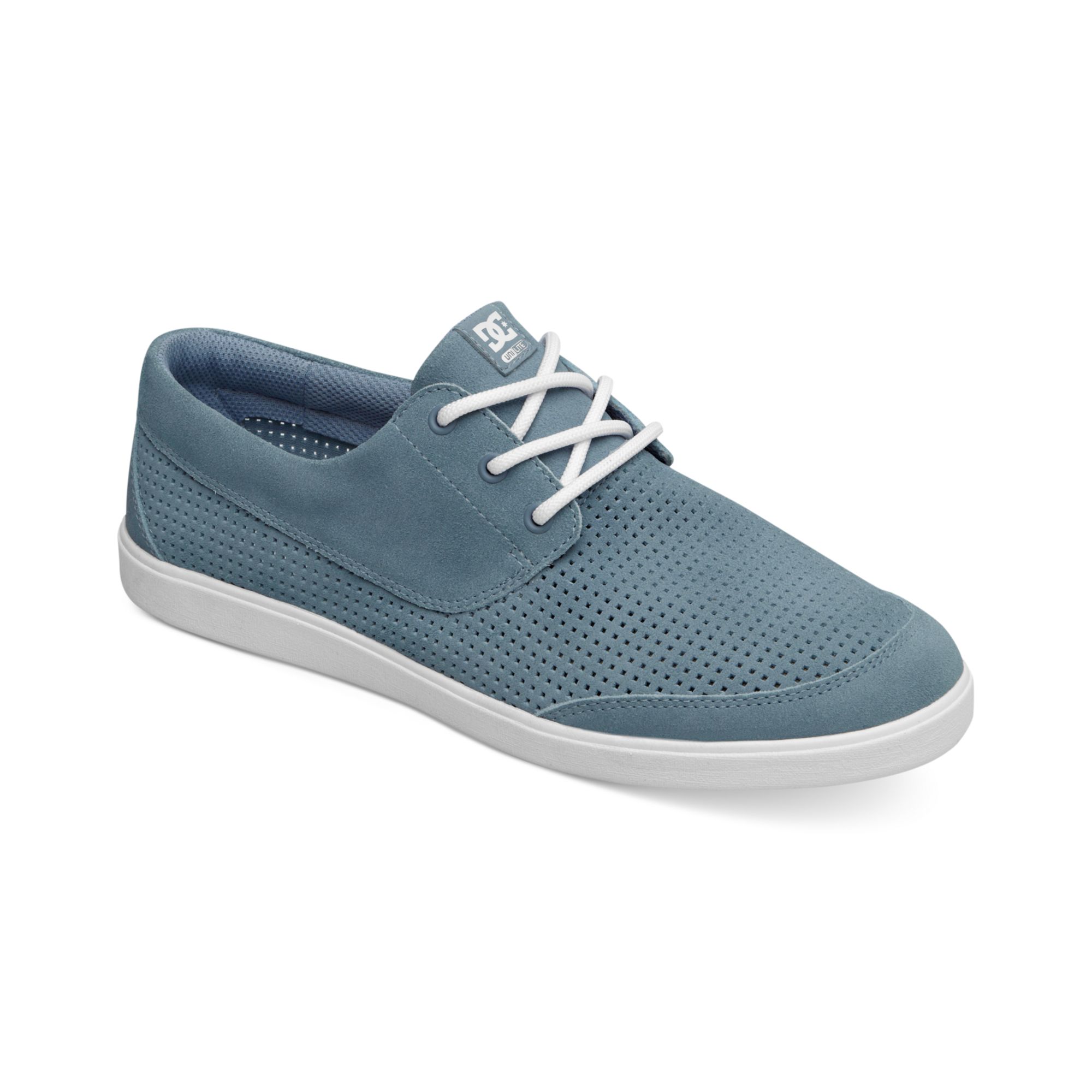 DC Shoes Pool Le Sneakers in Blue/White 