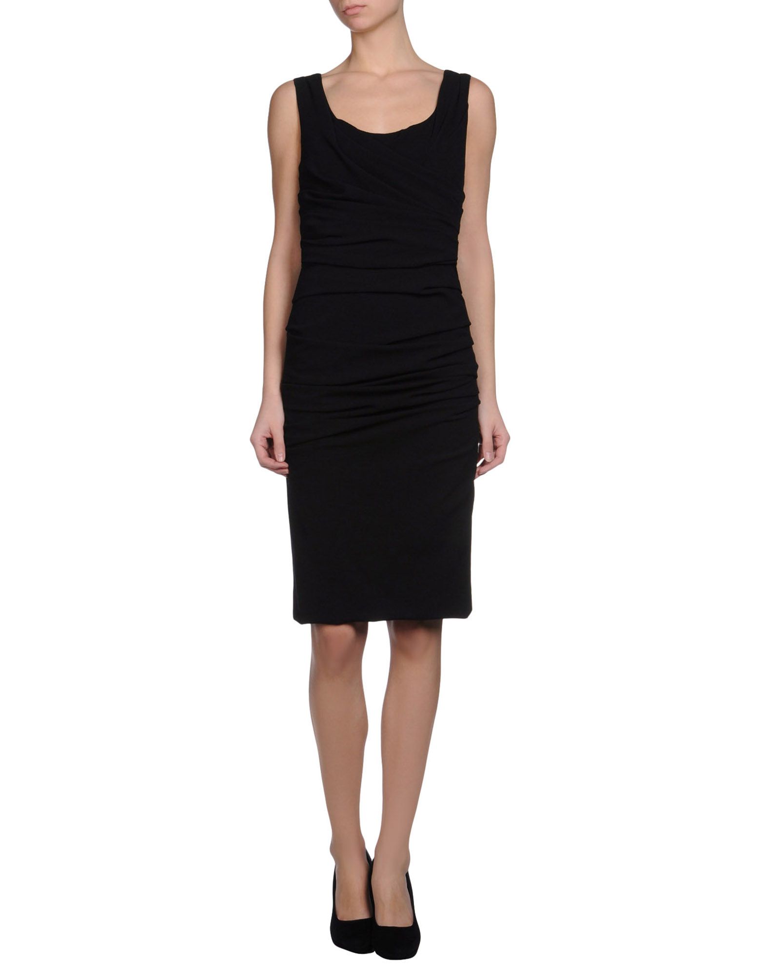 Lyst - Dolce & Gabbana Flared Hem Sleeveless Dress in Black