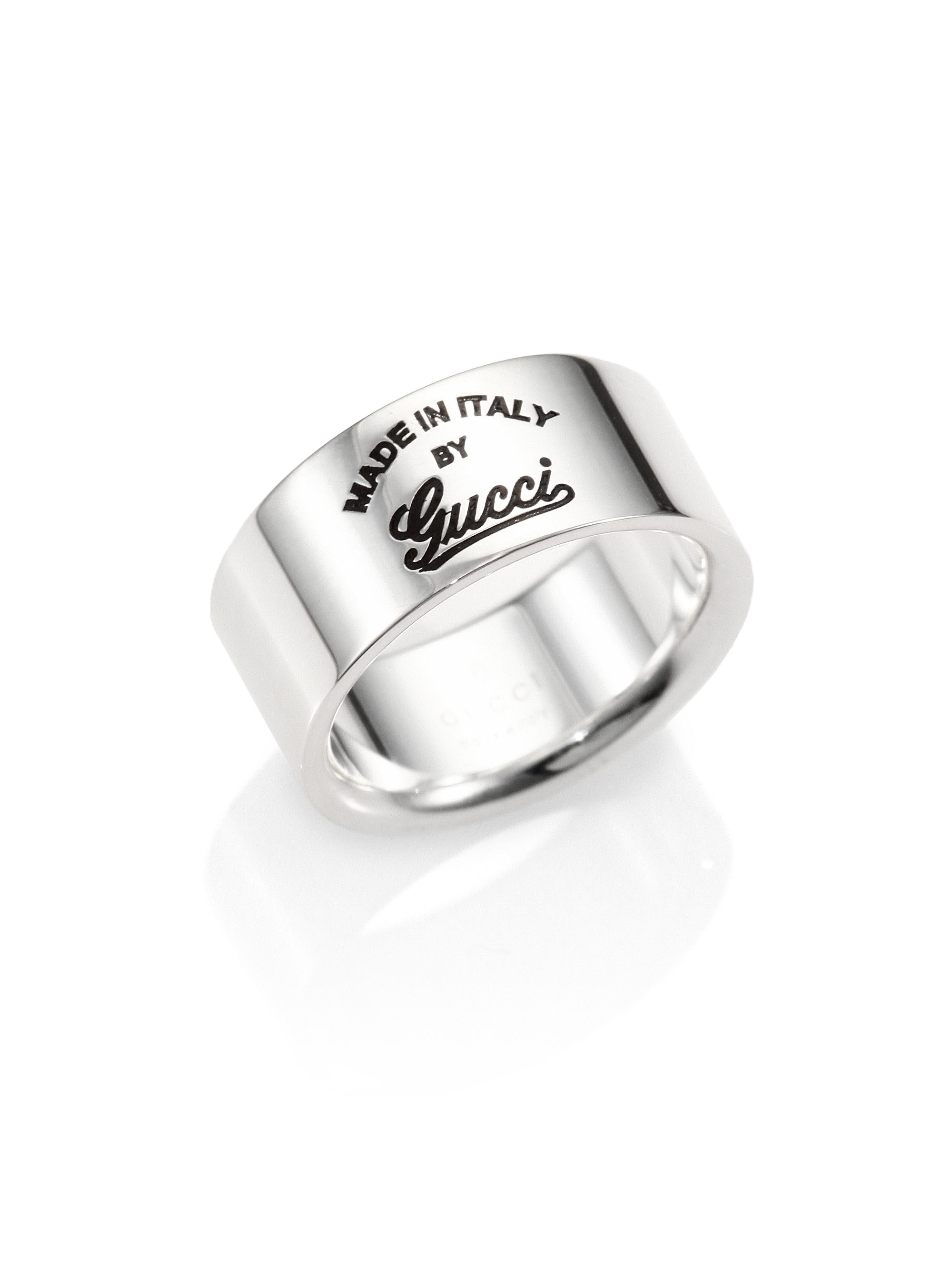 gucci gatto sterling silver ring