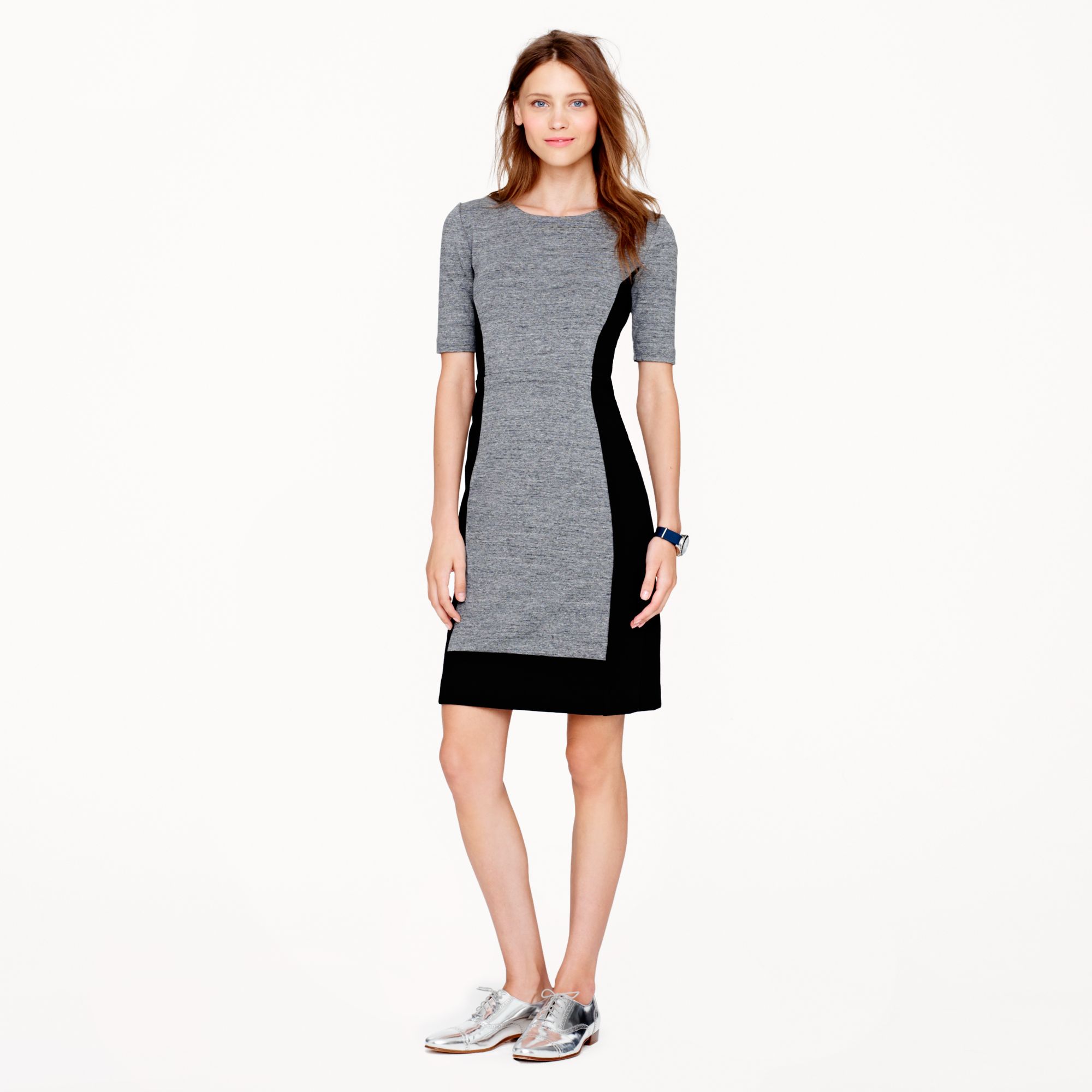 J.Crew Paneled Stretch Dress in 
