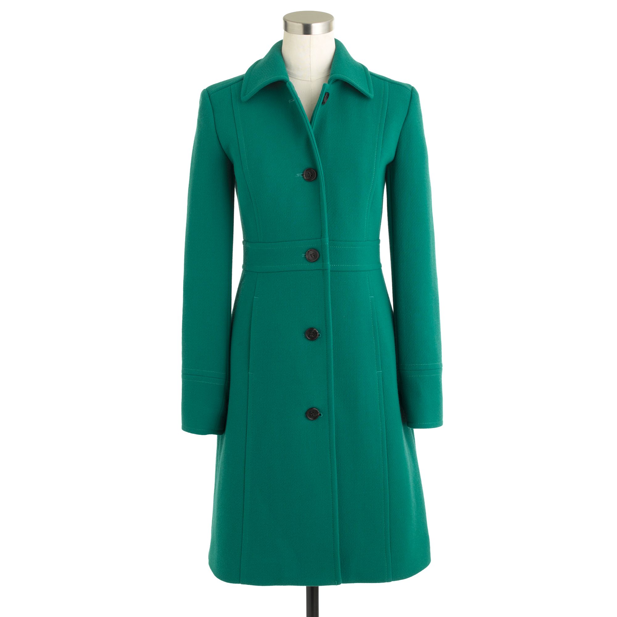 J.crew Double-cloth Lady Day Coat with Thinsulate® in Green | Lyst