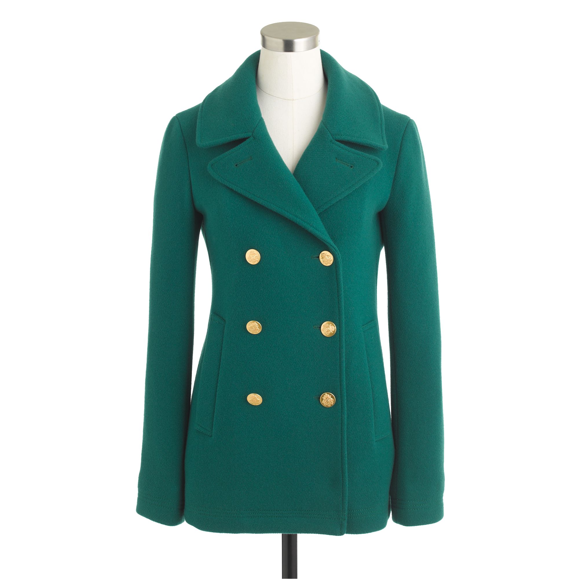 J crew green peacoat Clearance