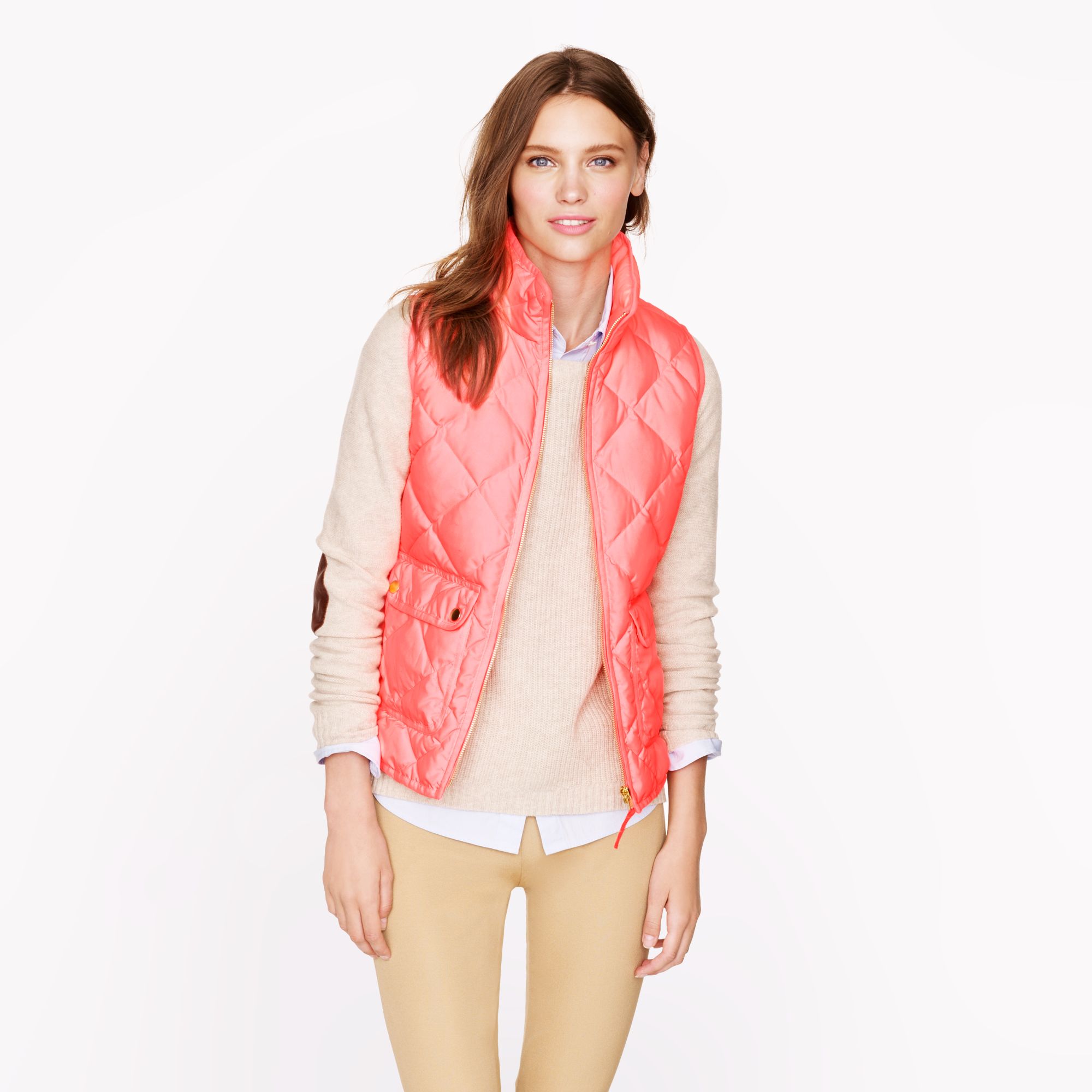 Lyst J.Crew Excursion Quilted Vest in Pink