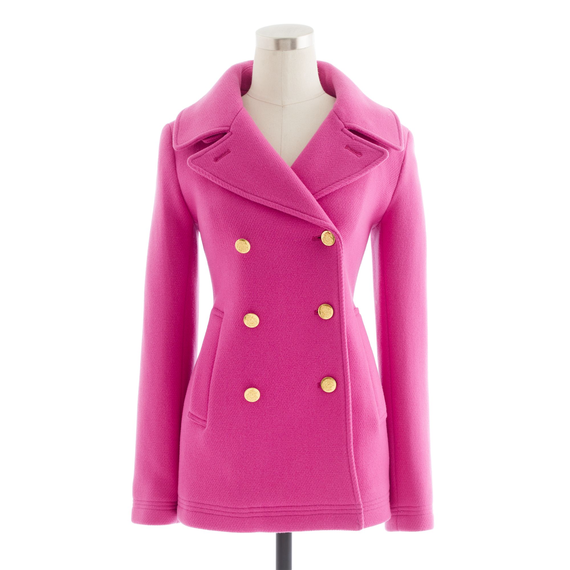 j crew hot pink coat