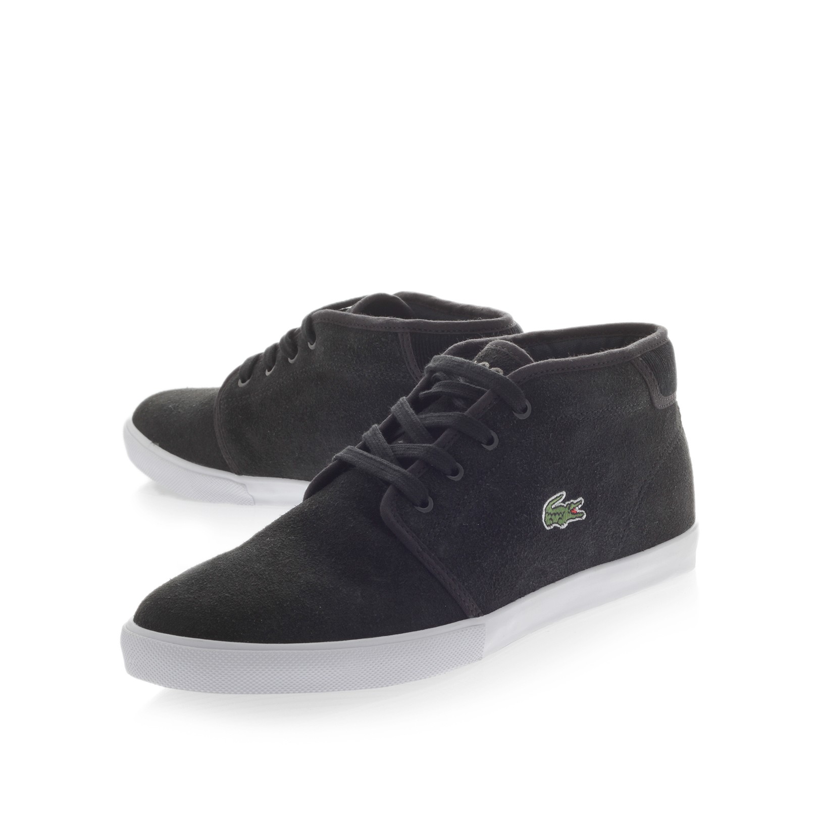 lacoste mid top shoes