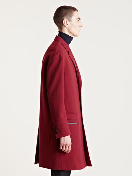 Lanvin Mens Oversized Runway Coat in Red for Men | Lyst