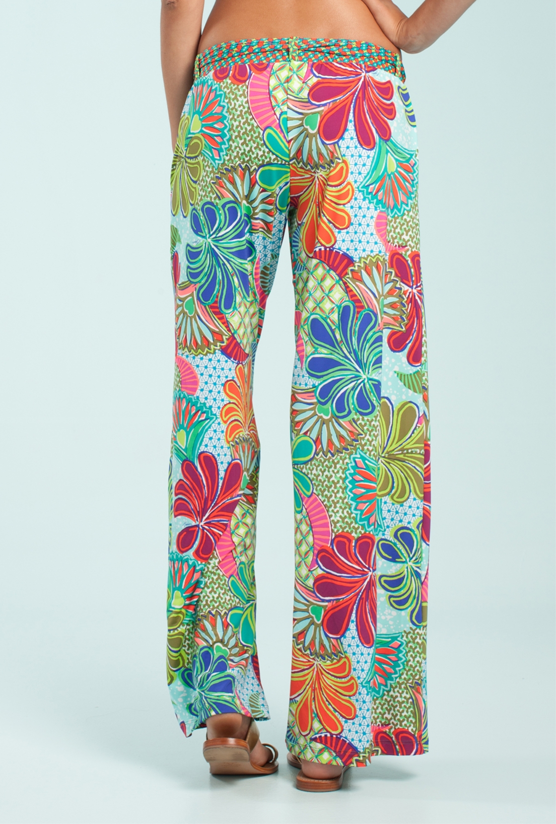 Trina Turk Zanzibar Wide Leg Pant in Green Lyst