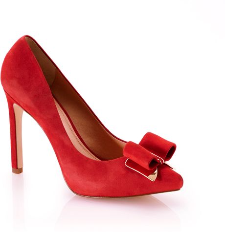 LOUISE ET CIE VINCE CAMUTO KENLEY IN RUBY RED SUEDE POINTED TOE PUMP ...