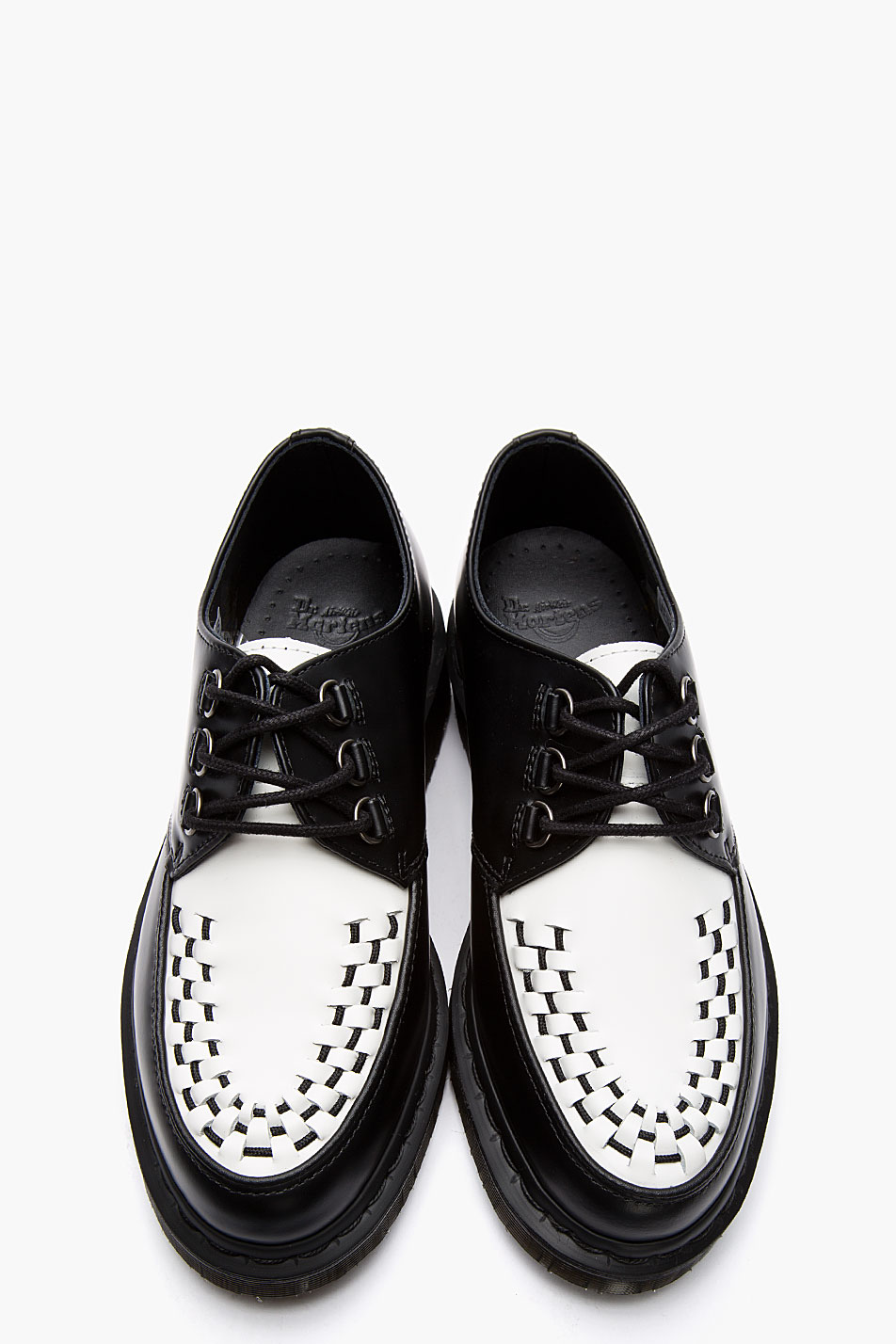 white chunky doc martens
