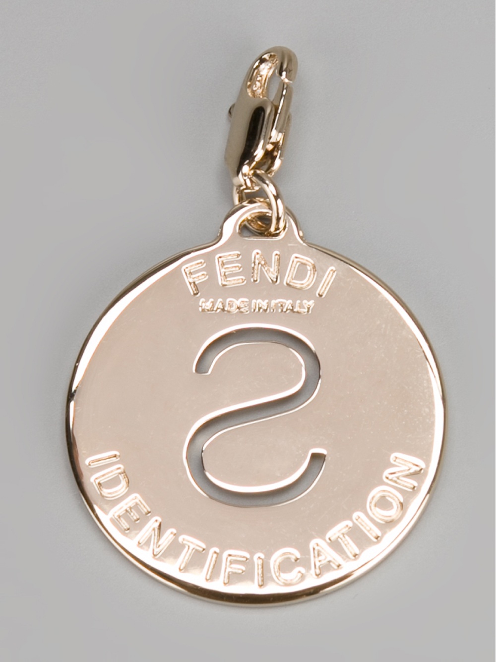 Fendi S Identity Pendant in Metallic | Lyst