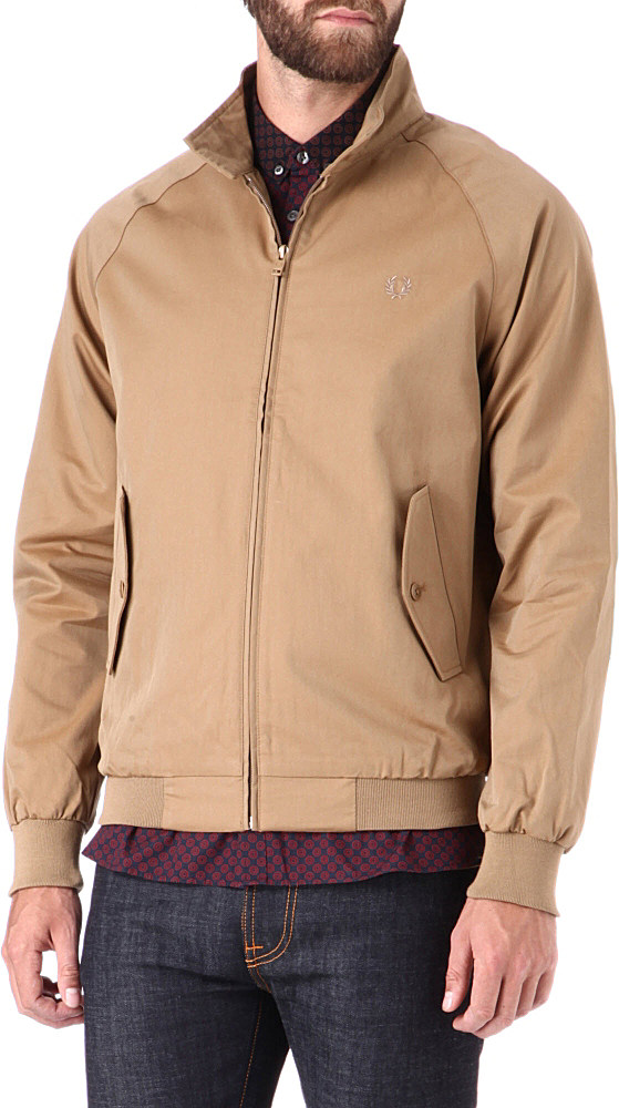Fred perry Tonic Harrington Jacket in Brown for Men (Elmwood) | Lyst