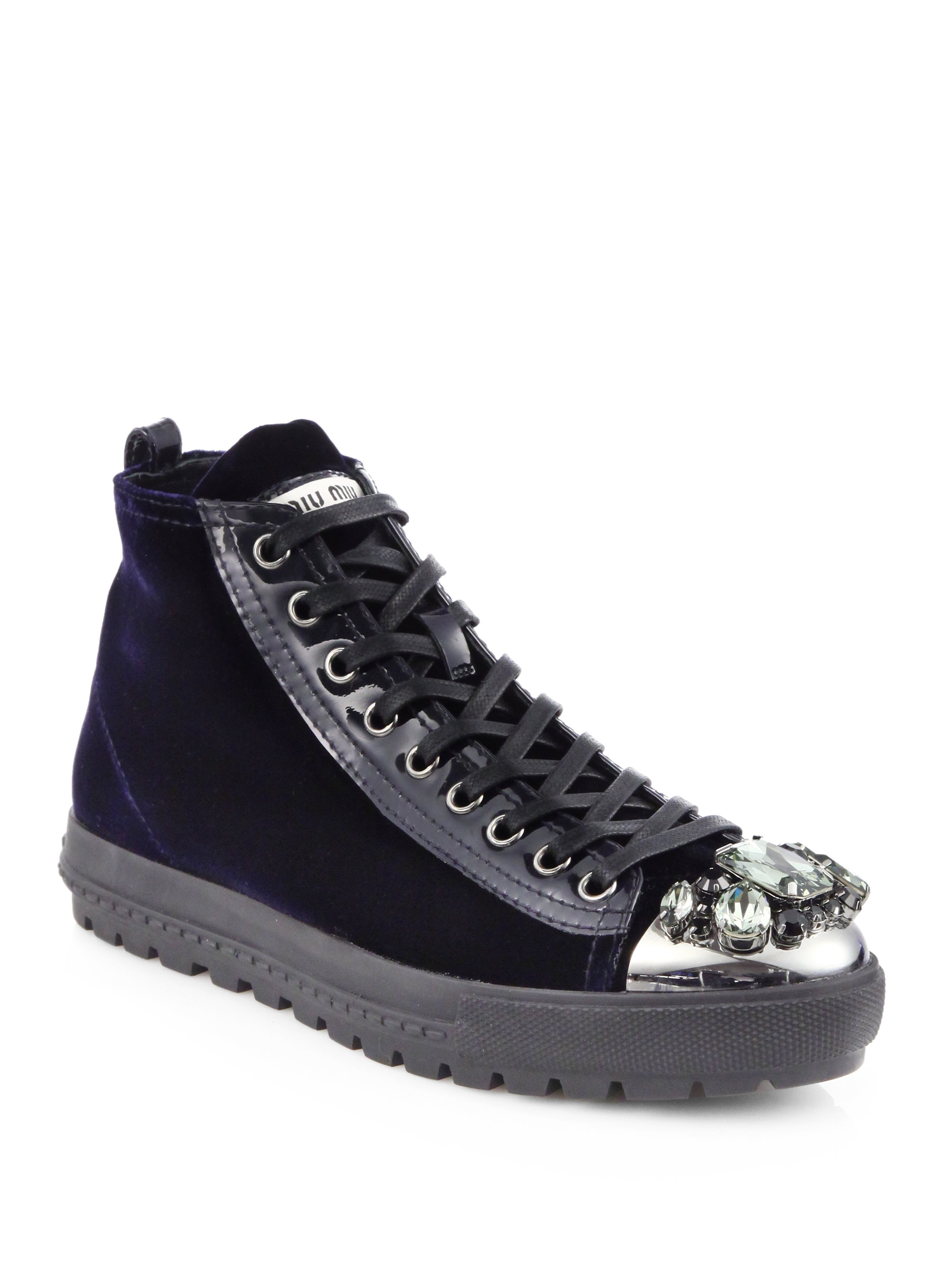miu miu high top sneakers