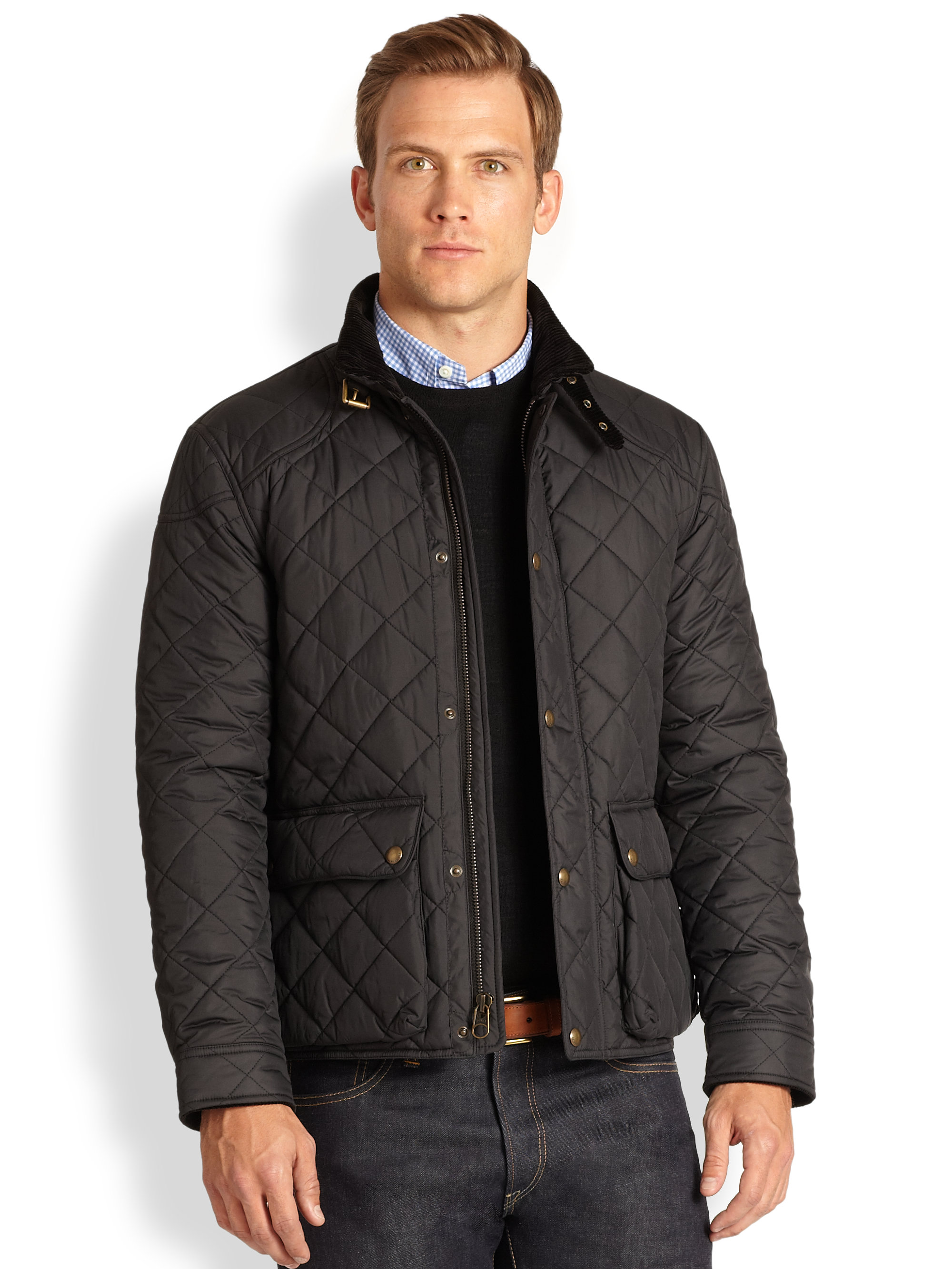 Polo Ralph Lauren Cadwell Quilted Bomber Jacket in Black for Men - Lyst