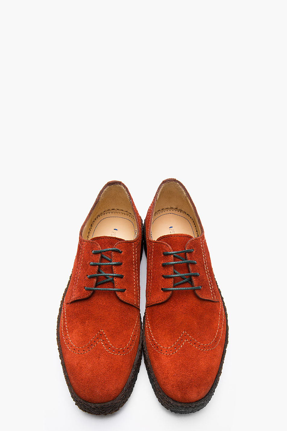 Lyst - Ps by paul smith Rust Suede Dip Dyed Ramsey Brogues in Red for Men