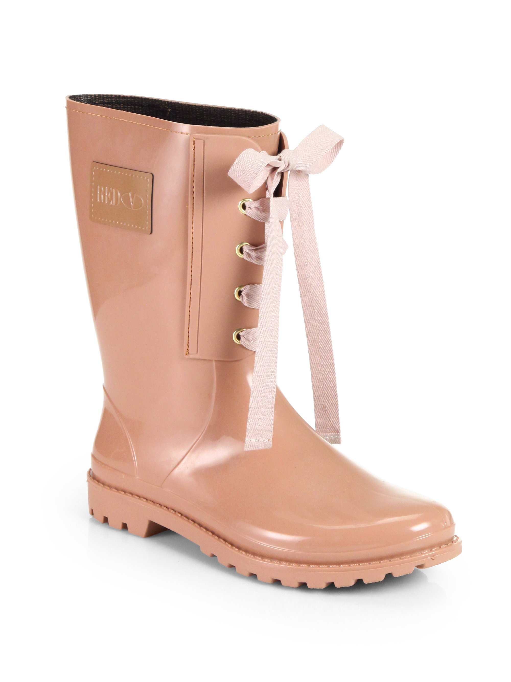 valentino lace rain boots