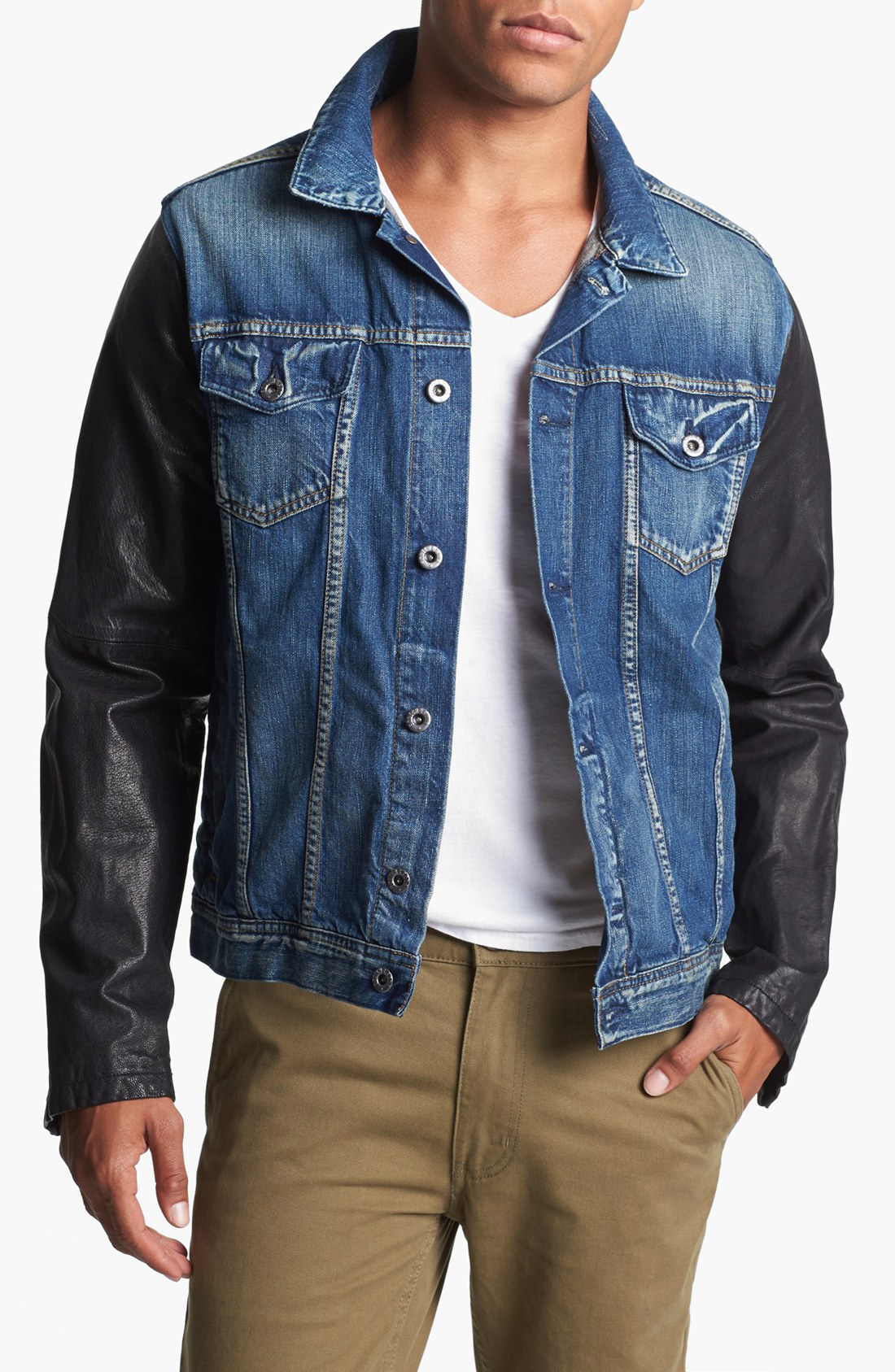 Jean Jackets Leather Sleeves Denim Jacket Leather Sleeves Men 5 Reviews. there are even women that are engaged in collectingDenim jacket leather sleeves menand have a collection of the dresses in different designs, color and styles and so fabulousdown4allb7.cf are made from refined cotton which will give them a contented feel. purchase many fashionableDenim jacket leather sleeves menin this article with your own .