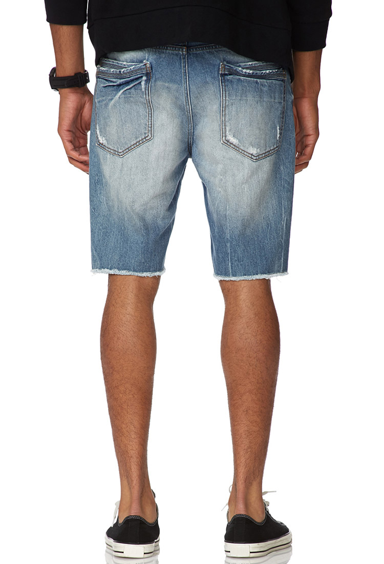 Lyst Forever 21 Cutoff Denim Shorts Medium Wash in Blue for Men