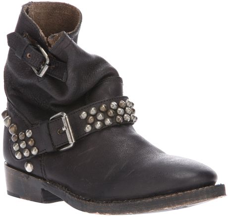 Ash Vicious Studded Boot in Black | Lyst