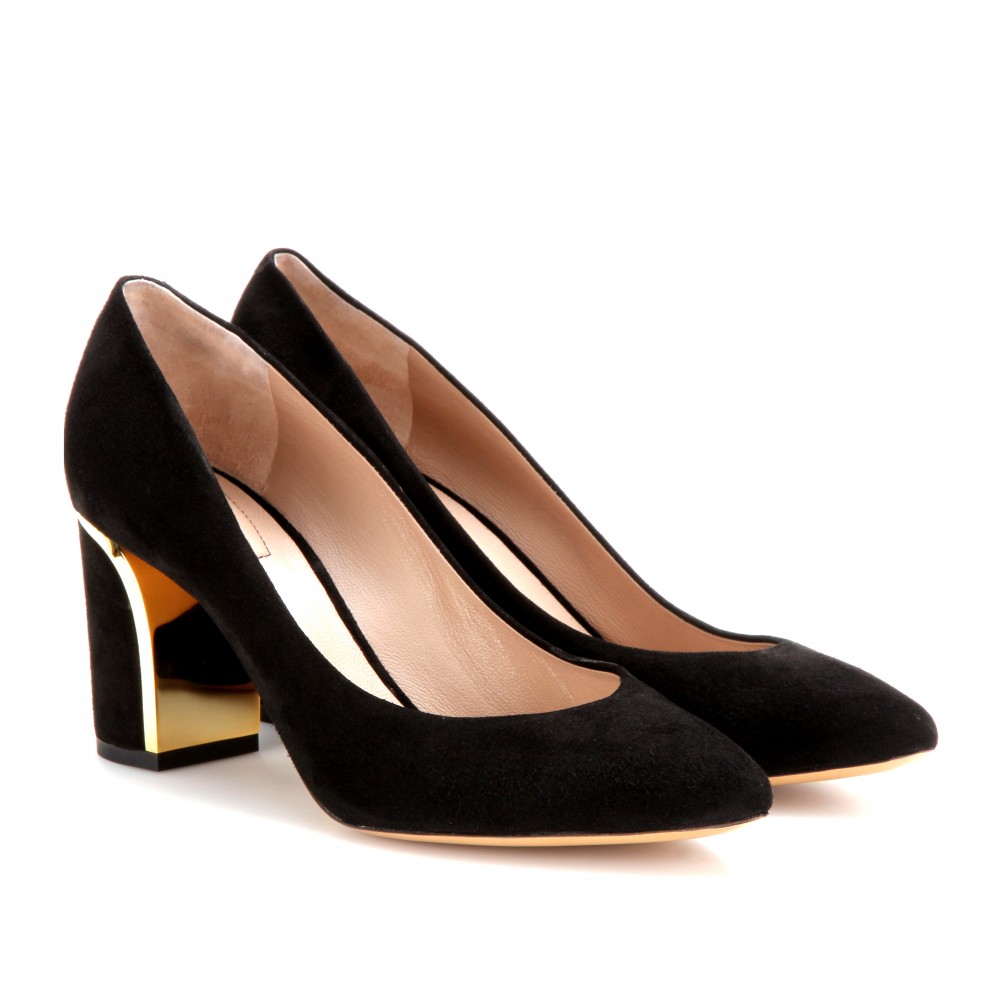 chloe suede pumps
