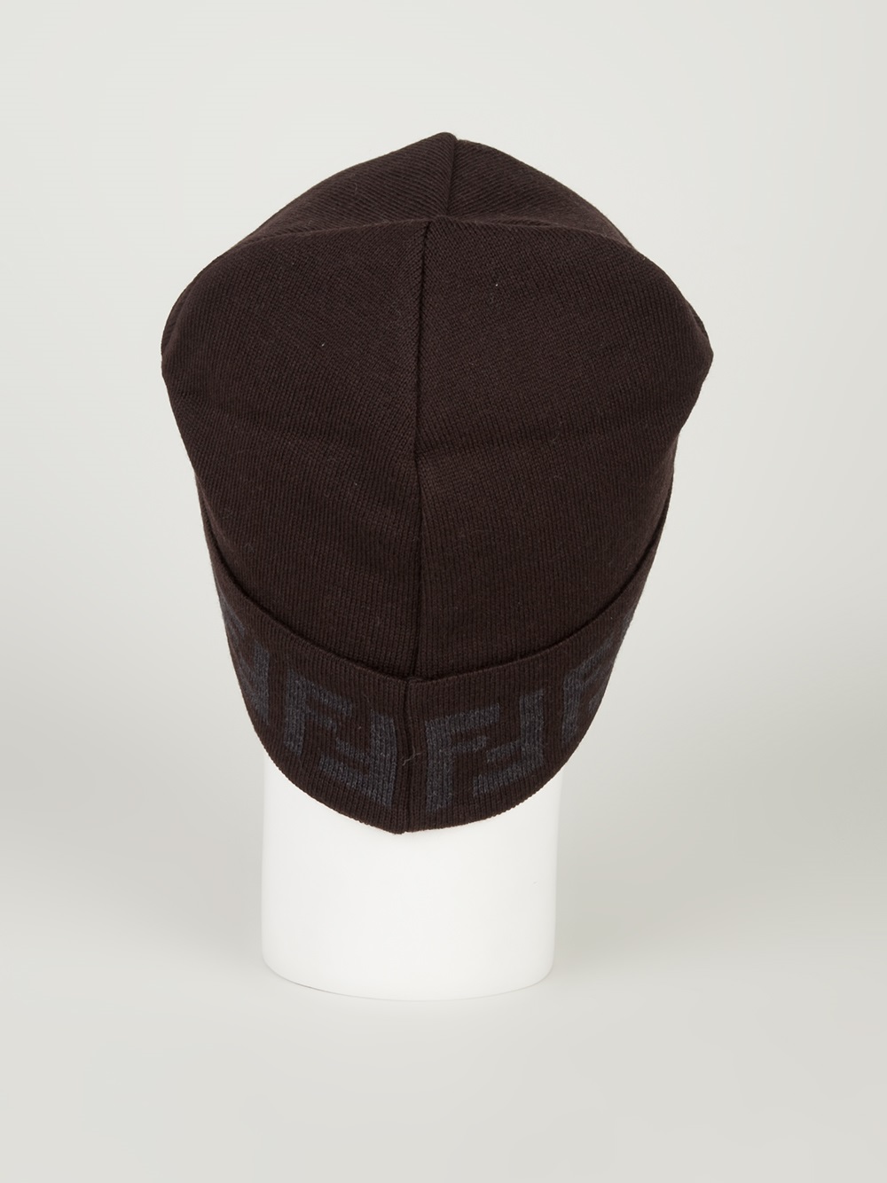Fendi Printed Beanie Hat in Brown for Men - Lyst