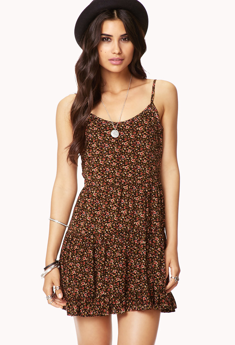 forever 21 brown dress