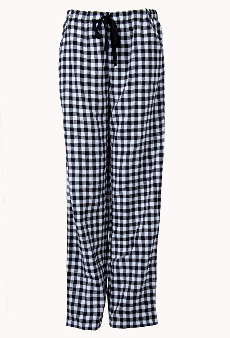 Lyst - Forever 21 Grunge Flannel Pj Pants in White