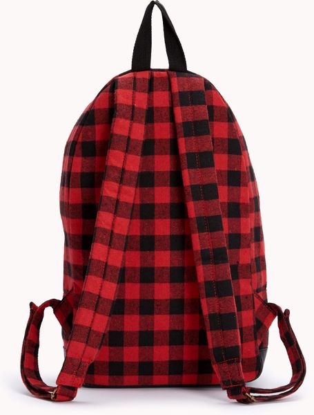 Forever 21 Forever Cool Plaid Backpack in Red (RED/BLACK) | Lyst