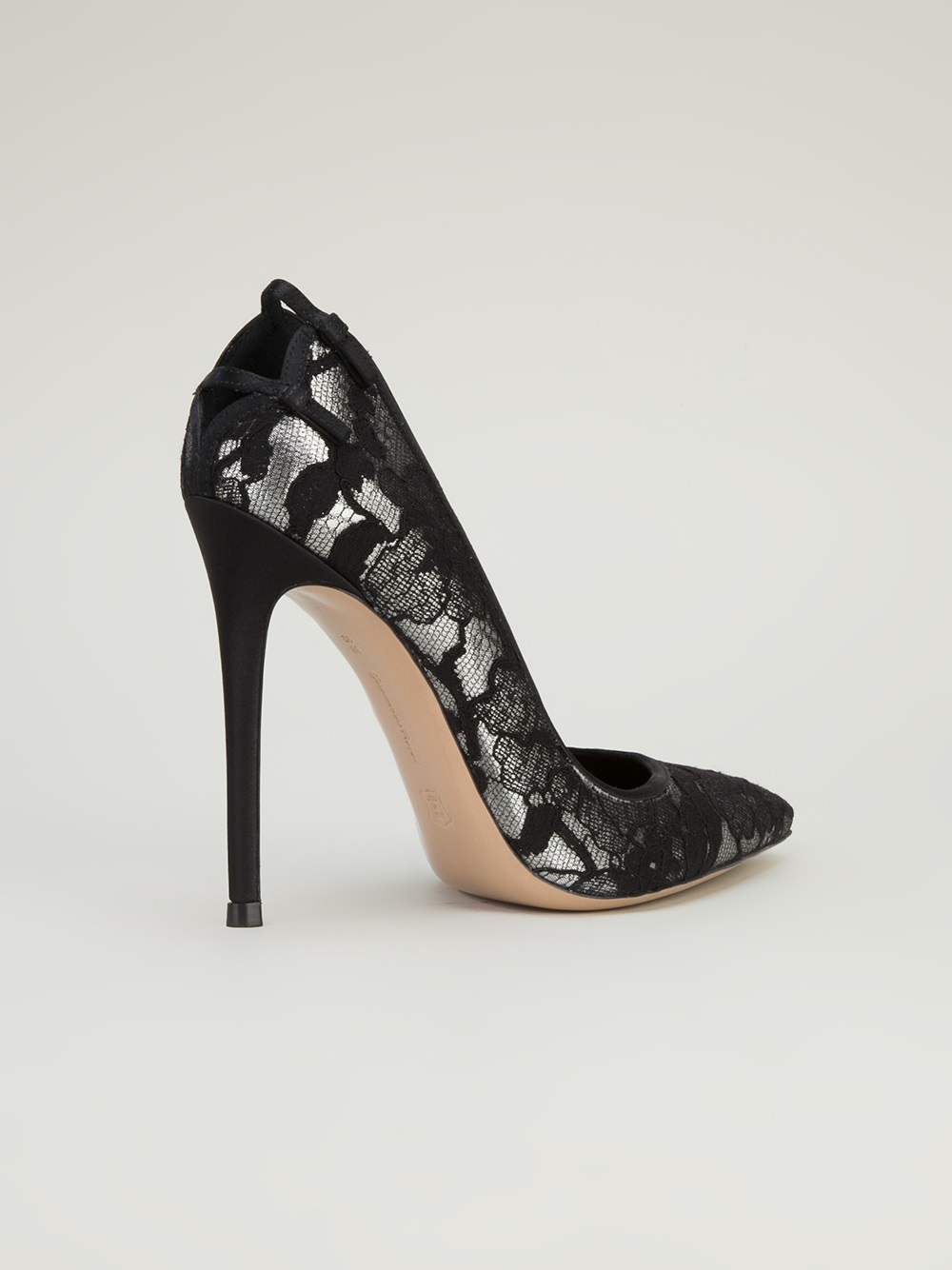 Gianvito rossi Lace Pump in Black Lyst