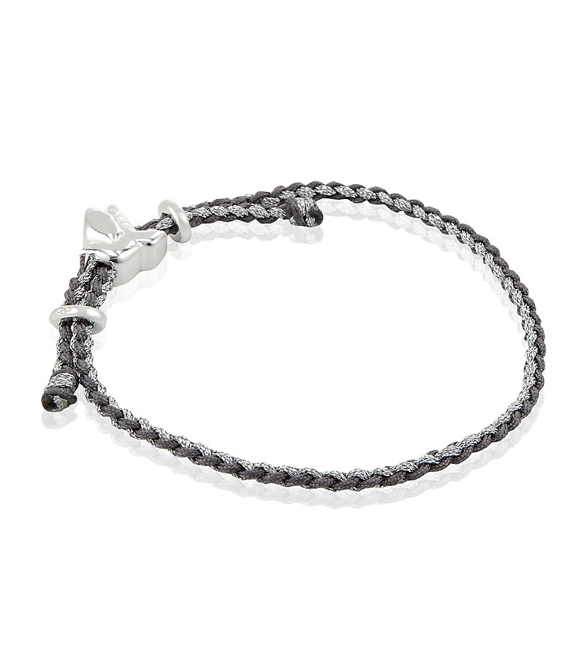 Links of London Feed Dove Grey and Metallic Pewter Cord Bracelet in Grey -  Lyst