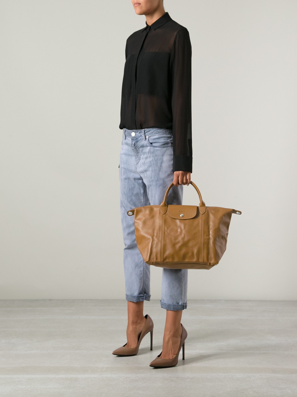 longchamp le pliage marron