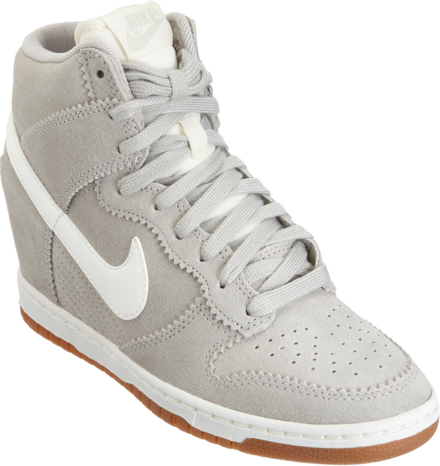 Nike Dunk Sky Hi in White (grey) | Lyst