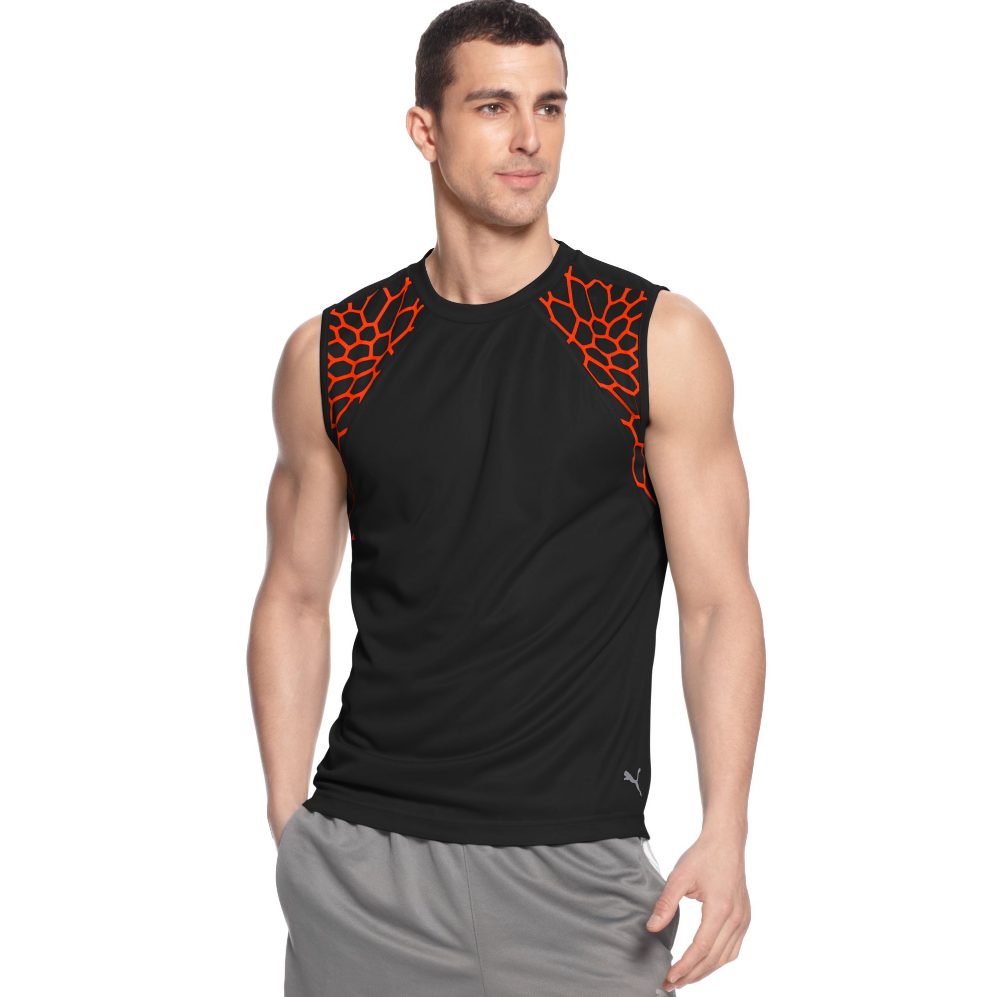 PUMA Drycell Web Sleeveless Training T-shirt in Black for Men - Lyst