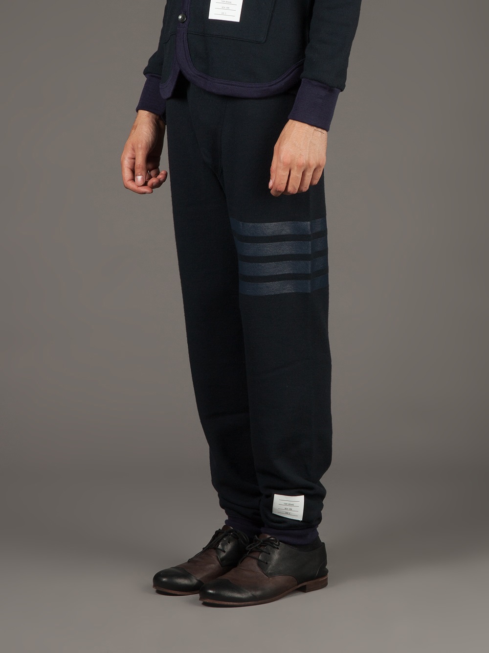 Lyst - Thom Browne Striped Track Pant in Blue for Men