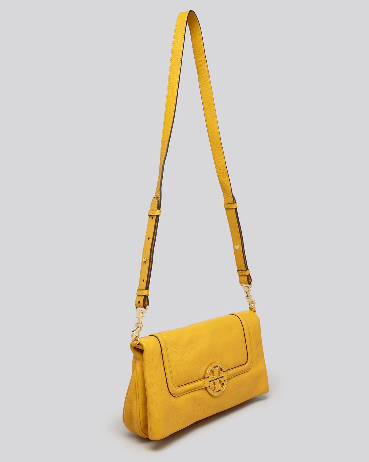 Tory Burch Crossbody Amanda Foldover Messenger in Bleach (Yellow) Lyst