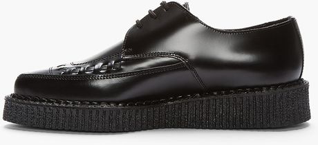 Underground Pointed Single Sole Barfly Creepers in Black | Lyst