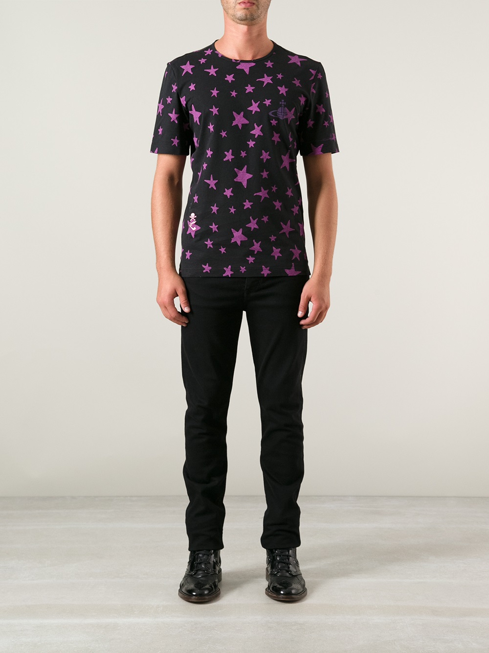 Lyst Vivienne westwood Star Print Tshirt in Black for Men